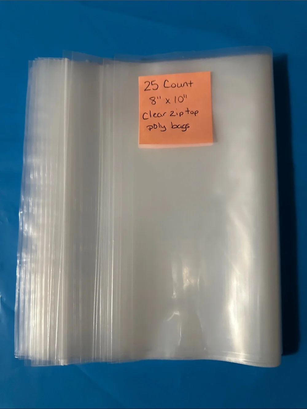 Clear Zip Top Poly Bags 8